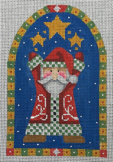 Santa Juggling Stars