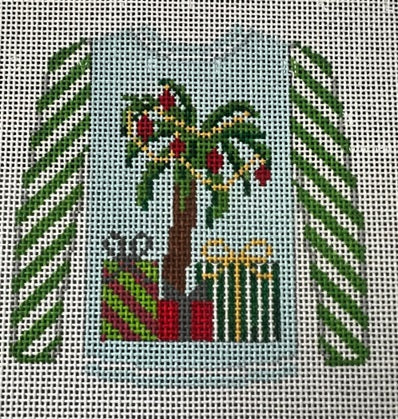 Sweater - Palm Tree on Blue