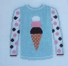 Sweater - Ice Cream Cone on Blueberry