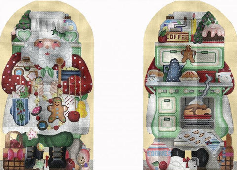 Cooking Santa 2-Sided Dome