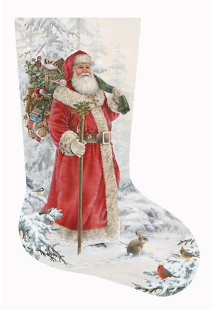 Wilderness Santa Stocking Right Facing - 13M
