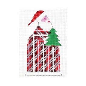 Ornament - Santa w/Tree