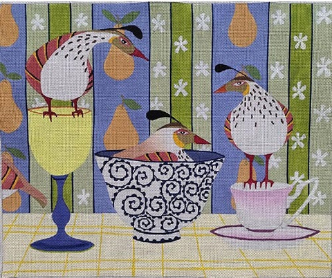 Partridges and Pear Wallpaper - 13M