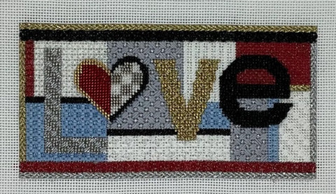 Rectangle - Love Red/Blue