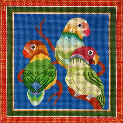 Lovebird Pillow 1