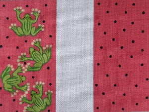 Frog on Pink Dots w/Pink Bkg.