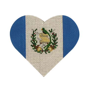 Guatemalan Flag Heart