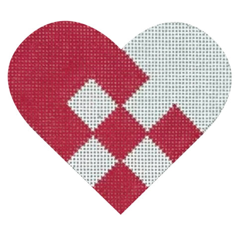 Nordic Criss Cross Heart - Red/White