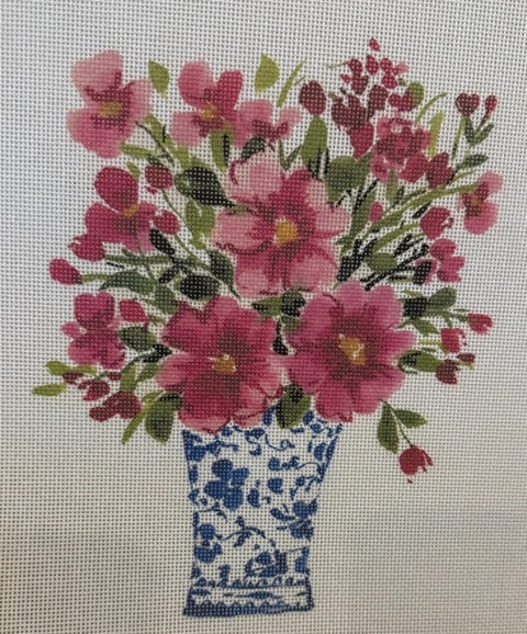 Chinoiserie w/Pink Flowers