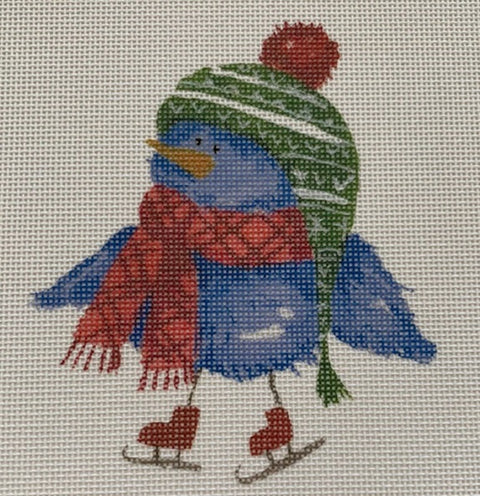 Blue Bird/Red Hat Pompom