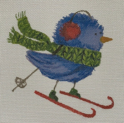 Blue Bird/Red Ear Muffs