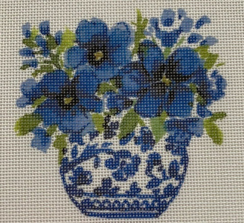 Chinoiserie Blue Flowers