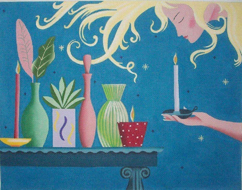 Girl w/Candles