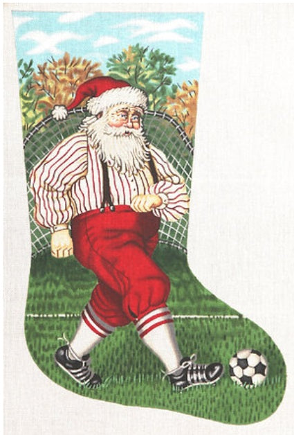 Santa Soccer Stocking