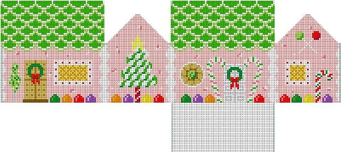 Lime Slice Roof/Peppermint/3D Gingerbread House