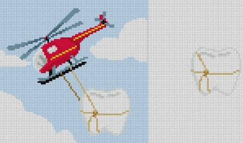 Helicopter Tooth Fairy Pillow 