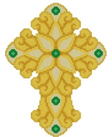 Cross/Emerald Star Flower