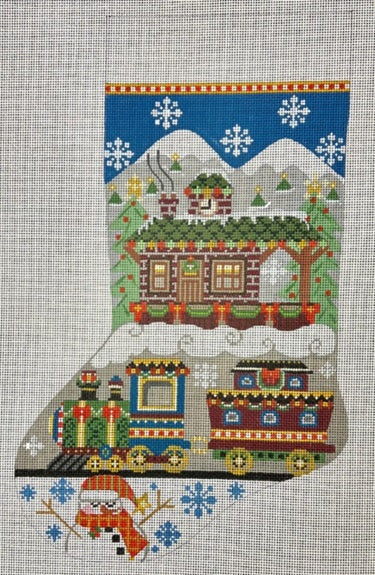 Christmas Train Stocking