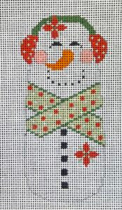 Green Scarf Snowman