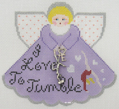I Love to Tumble Angel w/Charms
