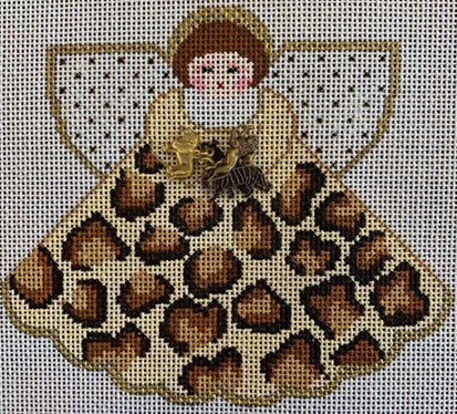 Leopard Spots Angel w/Charm