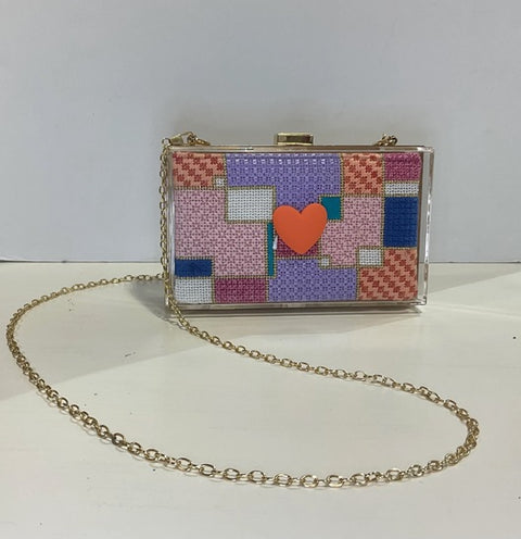 Pastel Squares Purse