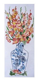 Chinese Vase w/Gladiolus