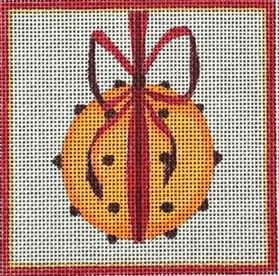 Orange Ball Ornament Square - 13M