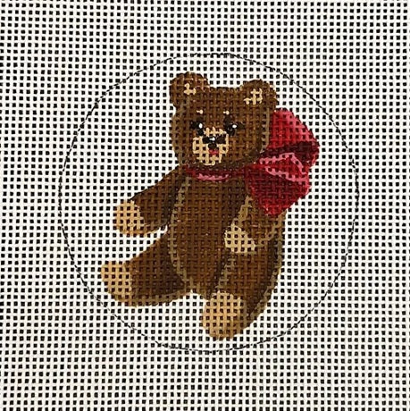 Red Bow Teddy Ornament 