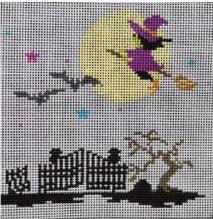 Haunted Village - Witch and Moon