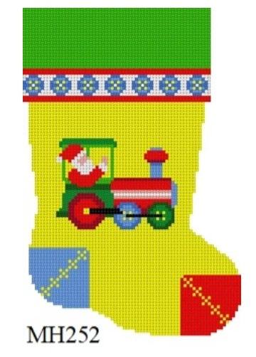 Santa In Train Mini Boot