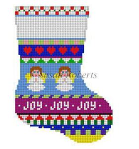 Bold Stripe Angels Mini Sock