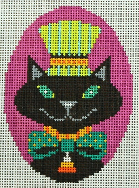 Spooky Cat Oval (Shelly Tribbey)