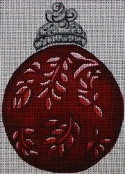 Red/Silver Ornament (Robbyns Nest)