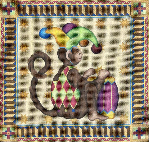 Drum Monkey Pillow (Melissa Shirley)