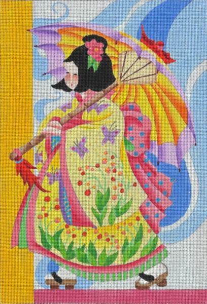 Bordered Parasol Japanese Panel (Melissa Shirley)