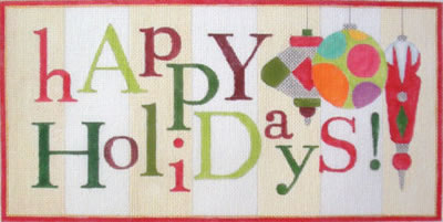 Happy Holidays (red border)