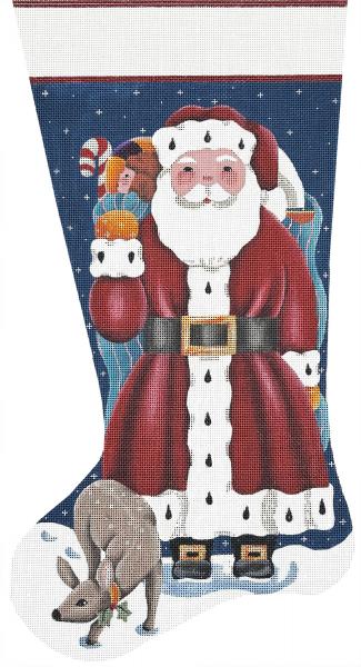 Santa w/Toys Stocking (Melissa Shirley)