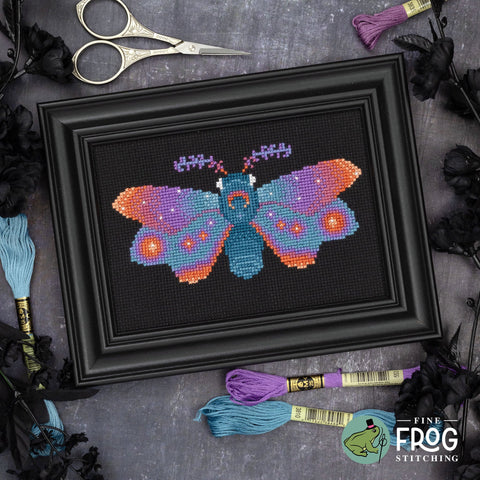 Rising Sun Moth (Fine Frog Stitching)