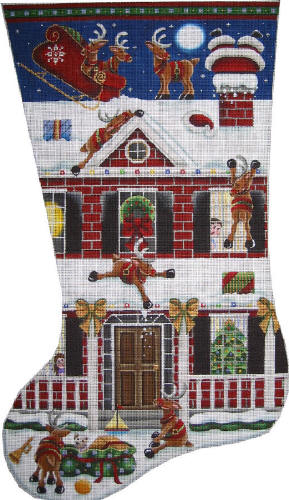 Bad Landing Stocking - 18ct mesh