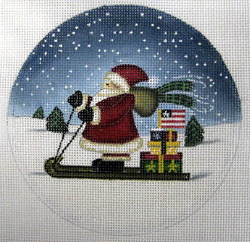 Santa on Sled