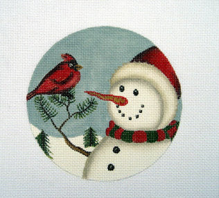 Snowman & Cardinal