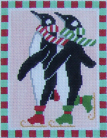 Skating Penguin Duo