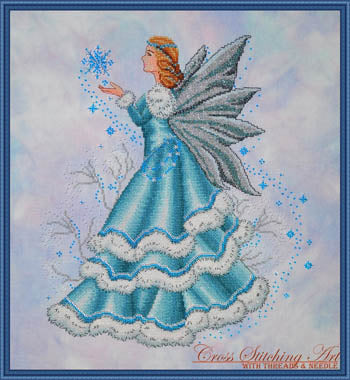 Celine The Winter Fairy (Cross Stitching Art)