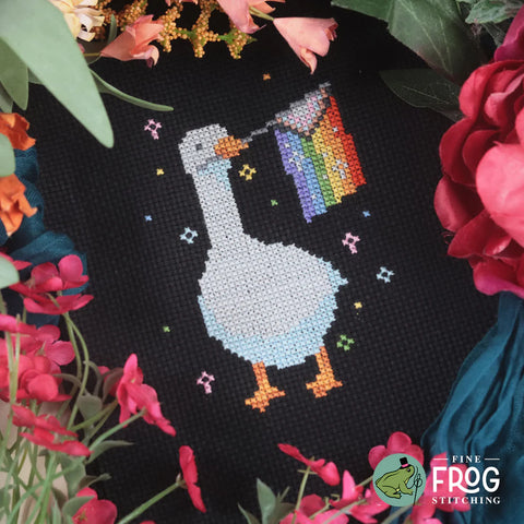 Progress Goose (Fine Frog Stitching)