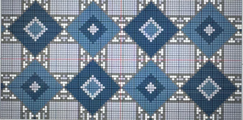 French Patterns II - Blue (Patricia Sone)