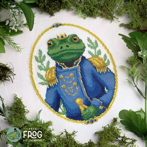 Prince Pondworthy (Fine Frog Stitching)