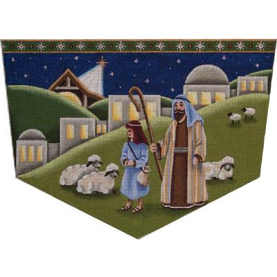 Shepherd Nativity Cuff  (18 mesh)