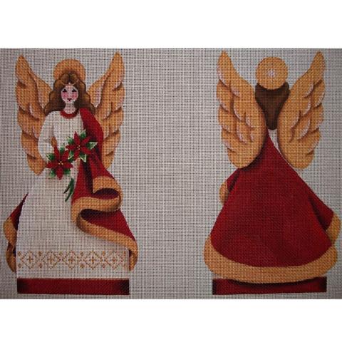 Poinsettia Angel Topper 