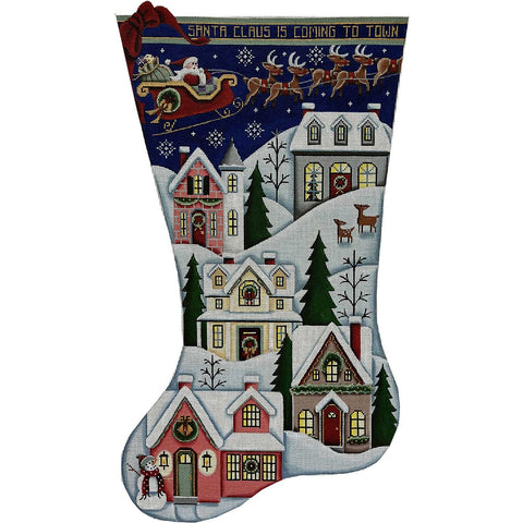 Santa Claus is Coming Stocking - 18M (Rebecca Wood)
